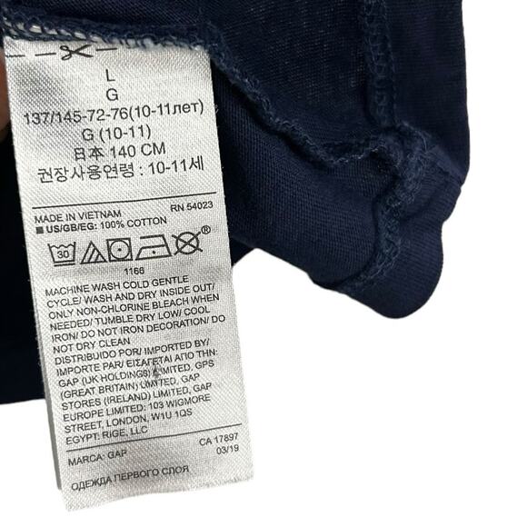 Gap Kids Girls Navy Pink Green Watermelon Love Print Short Sleeve Tee Large - Picture 3 of 4